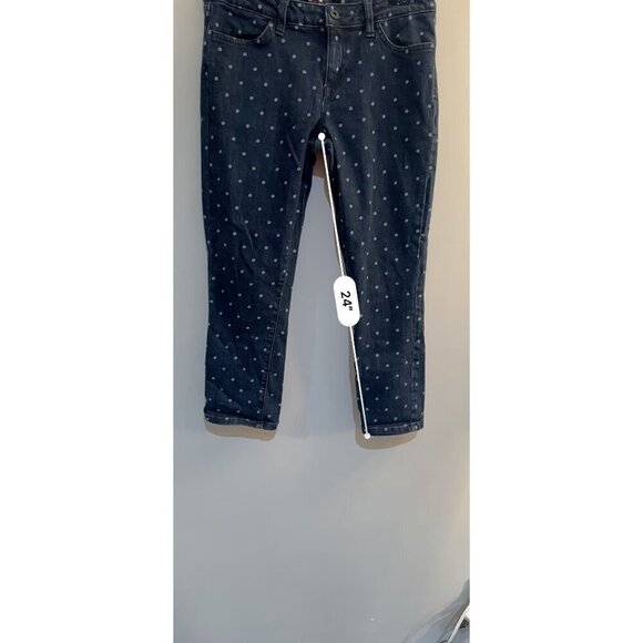 Tommy Hilfiger crop denim polka dot capris size 4 preppy 90s y2k twee - Picture 8 of 10